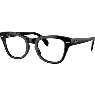 Ray - Ban Unisex RX0707V 2000 Optiske stel Acetat Sort Transparent Firkantet Normal