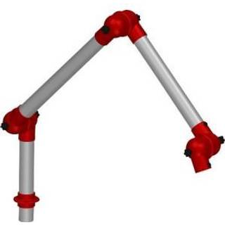 Alsident System 75 sugearm | 1620 mm | 3 led | Bordmontage - Rød