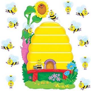 Trend Enterprises Inc. T-8077 Busy Bees Job Chart Plus Bulletin Board Set