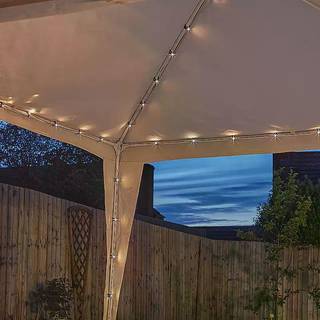 Smart Garden Solcelle-drevet Multifunktionel 140 LED'er Gazebo Lyskæde