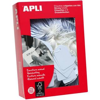 Apli hængemærke 28x43mm hvid 500stk
