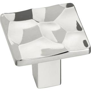 Amerock | Kabinetsknap | Poleret nikkel | 1-3/16 tommer (30 mm) l?ngde | Kamari | 1 pakke | Skuffeknap | Skabshardware