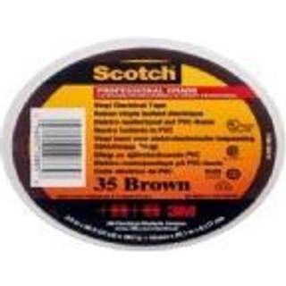 3M Scotch® 35 brun farvebestandig mærke- og isolationstape 19 mm x 20 m, 0.18mm tyk