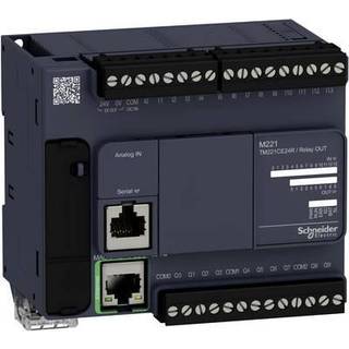 Schneider Tm221 plc eth, di14,ai2,do10 relæ, 230v
