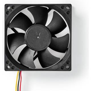 Nedis DC-ventilator | DC | Ventilatorstørrelse: 92 mm | 3-Pin | 26.7 dBA | Sort