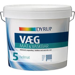 DYRUP Vægmaling Mat & Vaskbar Glans 05 - 4,5 liter - Base 30