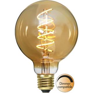 Star Trading - LED LAMP E27 G95 Dekoleret spiral Amber - 3.2W - 2000K - Dæmpbar
