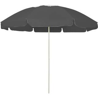 strandparasol 240 cm antracitgrå