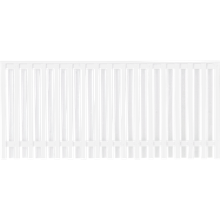 PLUS Nagano hegn, hvid/nåletræ - 180 x 80 cm