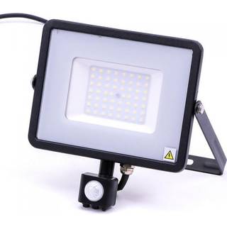 50W LED Projektør med sensor 4000K