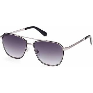 Guess GU00046 05B 56 Solbriller Mænd Silver - Black Silver - 56mm
