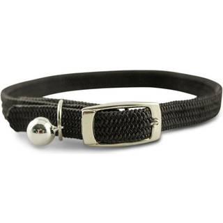 Omnipet Kool Kat Elastic Cat Safety Collar With Bell Black 10 """"