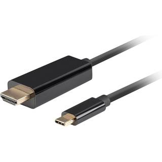 Lanberg USB-C til HDMI Kabel 4k 60Hz Sort - 3m