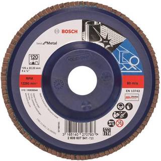 BOSCH Rondelslibeskive X571, Best for Metal D= 125 mm; G= 120, lige