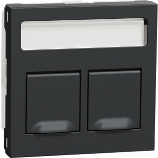 Schneider Dataudtag 2xrj45 s-one, antracit