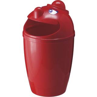 Affaldsspand med Smiley ansigt 75 liter rød