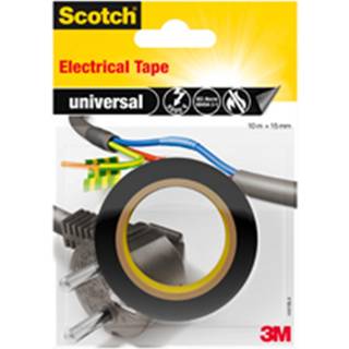 Elektriker tape 15mmx10m sort