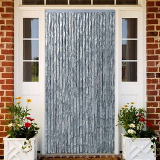 insektgardin 100 x 220 cm hvid og grå