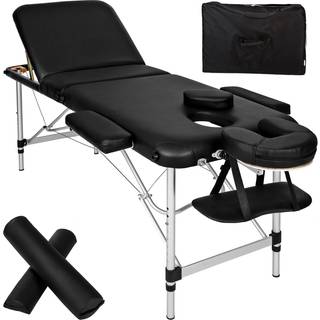 Massagebriks med 3 zoner, 5 cm polstring og taske - sort