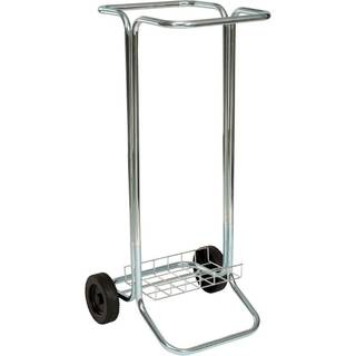 Affaldsstativ på 2 hjul uden låg 100 liter lys grå