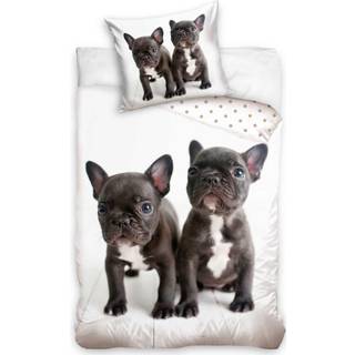 Hundehvalpe Sengetøj 140 x 200, 100 procent bomuld