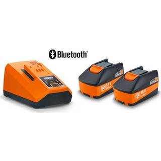 Fein startsæt, 2×18V/6,0Ah Li-ion + lader ALG80BC