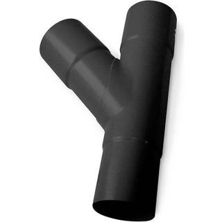 Plastmo grenrør, PVC, sort, 60° - Ø90/Ø90 mm