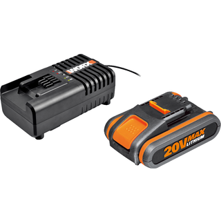Worx 20V batteri-pakke med 1 batteri og lader -