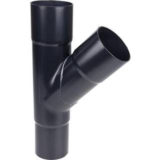 Plastmo grenrør, PVC, sort, 75° - Ø75/Ø75 mm