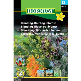 Biurt og blomst - Blanding af spiselige blomster og krydderurter - frø