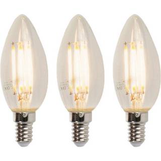 Sæt med 3 LED E14 Dæmpbare Lyspærer B35 5W 380lm 2700K