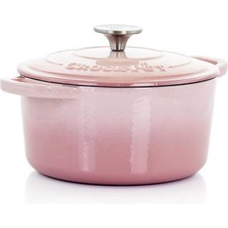 Crock-Pot Artisan Round emaljeret st?bejern hollandsk ovn 3-liter r?dme lyser?d