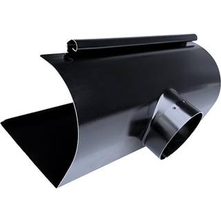 Plastmo Arkitekt tudstykke nr. 14/90mm,  sort prælakeret 5606554