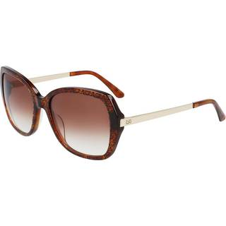 Calvin Klein Kvinde CK21704S 260 Solbriller Plast Brun Brun Sommerfugl Skygge