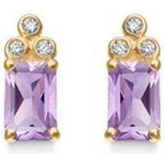 Mads Z - Lavender øreringe i 14 kt guld m. i alt 0,045 ct**
