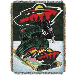 Northwest NHL Minnesota Wild Unisex-voksne v?vet tapestry kast t?ppe 48 """" x 60 """" Hjemmeisfordel