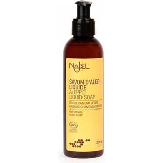 Najel Liquid Aleppo Soap , 200 ml, Honey Scent & Chamomile Wate