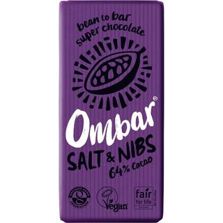 Ombar Salt & kakaonibs 64% kakao Økologisk - 70 gram - Ombar