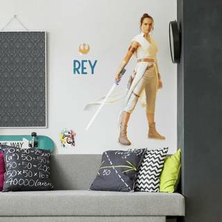 V?relseskammerater RMK4088GM Star Wars Episode IX Rey Peel and Stick Wall Decals 28.06 """" X 45.68 """" Brown White Blue