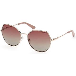 Guess Kvinde GU7867 32T Solbriller Metal Guld Bordeaux Geometrisk Normal Skygge