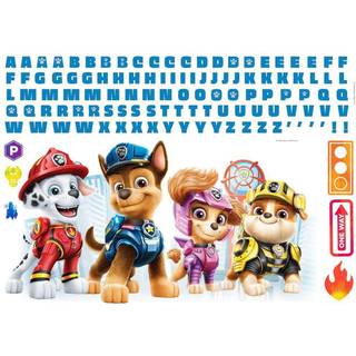 V?relseskammerater RMK5122GM Paw Patrol Peel and Stick Giant Wall Decals med alfabet til personalisering