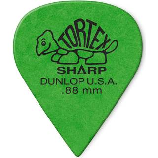 Dunlop Torthex Sharp Guitar Picks 88mm Green 72 Pack
