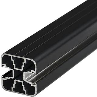 Plastmo midterstolpe t/topmontering sort alu 2771509 t/Plastmo glasrækværk