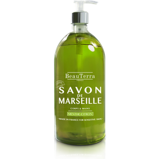 BeauTerra france savon de marseille liquid soap menthe citron 300ml