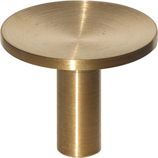 Gustavsberg K11 Knop børstet messing