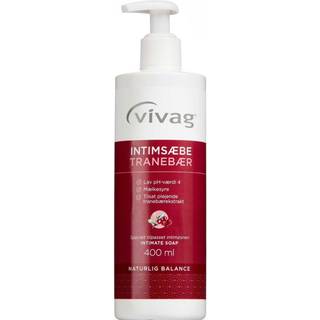 Vivag intimsæbe tranebær naturlig balance 400ml