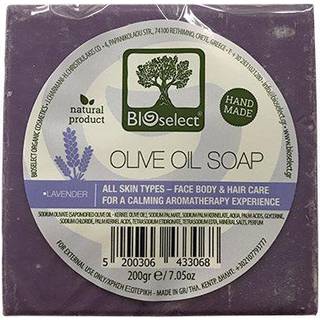 BIOselect Håndlavet Lavendelsæbe med oliveolie - 200 g.