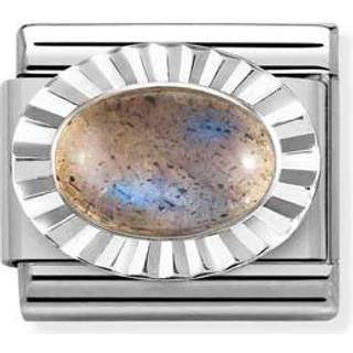 Nomination Silver Labradorite Charm - Stainless Steel - Grey