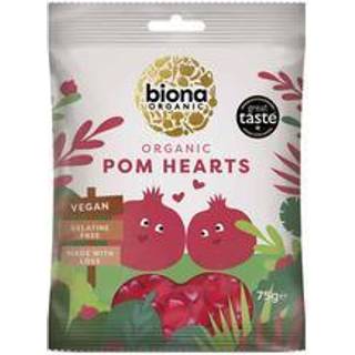 Biona Organic Vingummi Granatæblehjerter Ø - 75 g