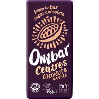 Kokos & Vanilje Chokolade Økologisk - 70 gram - Ombar